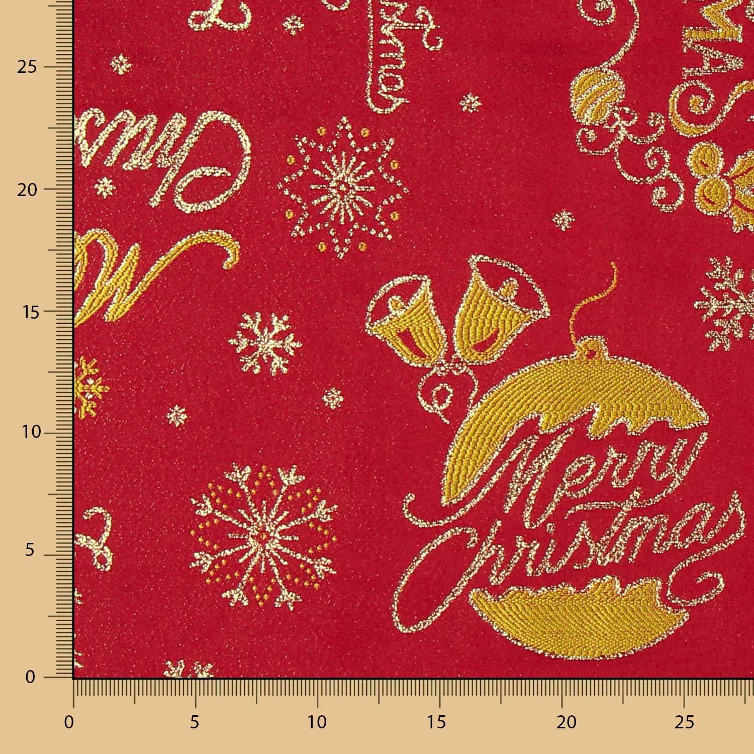Rote Lurex-Weihnachtsleinwand - Ribes y Casals