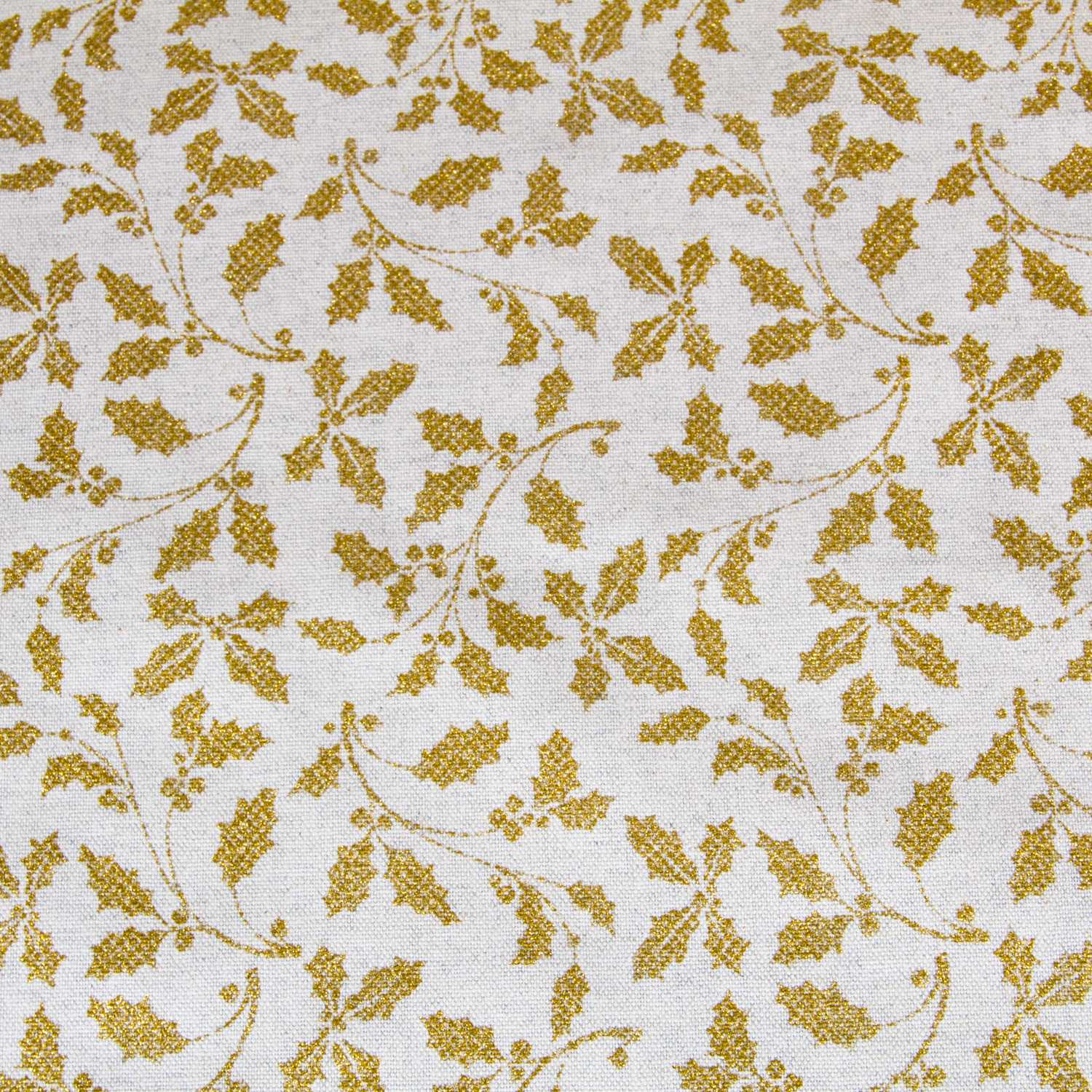 Leinwand Weihnachten Mistelzweig Gold - Ribes y Casals