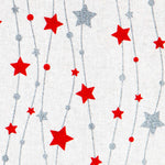 Canvas Weihnachtssterne Rot Silber - Ribes y Casals