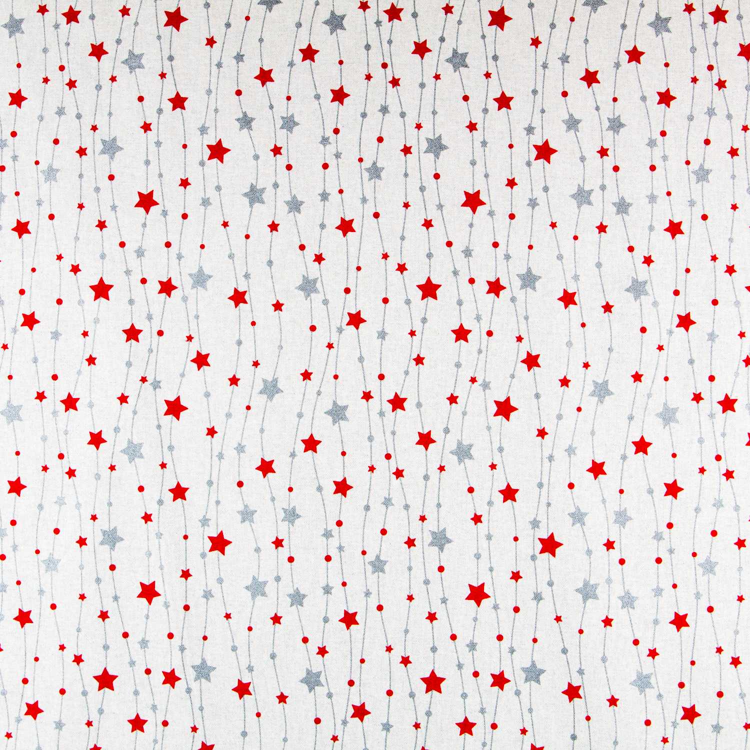 Canvas Weihnachtssterne Rot Silber - Ribes y Casals