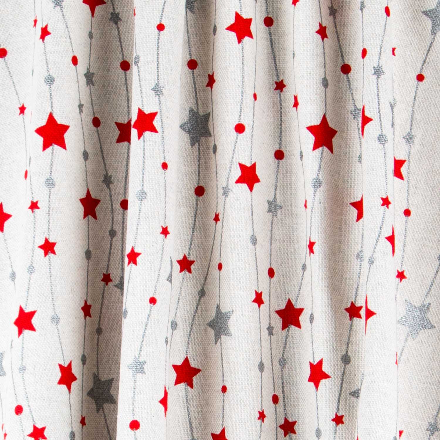 Canvas Weihnachtssterne Rot Silber - Ribes y Casals