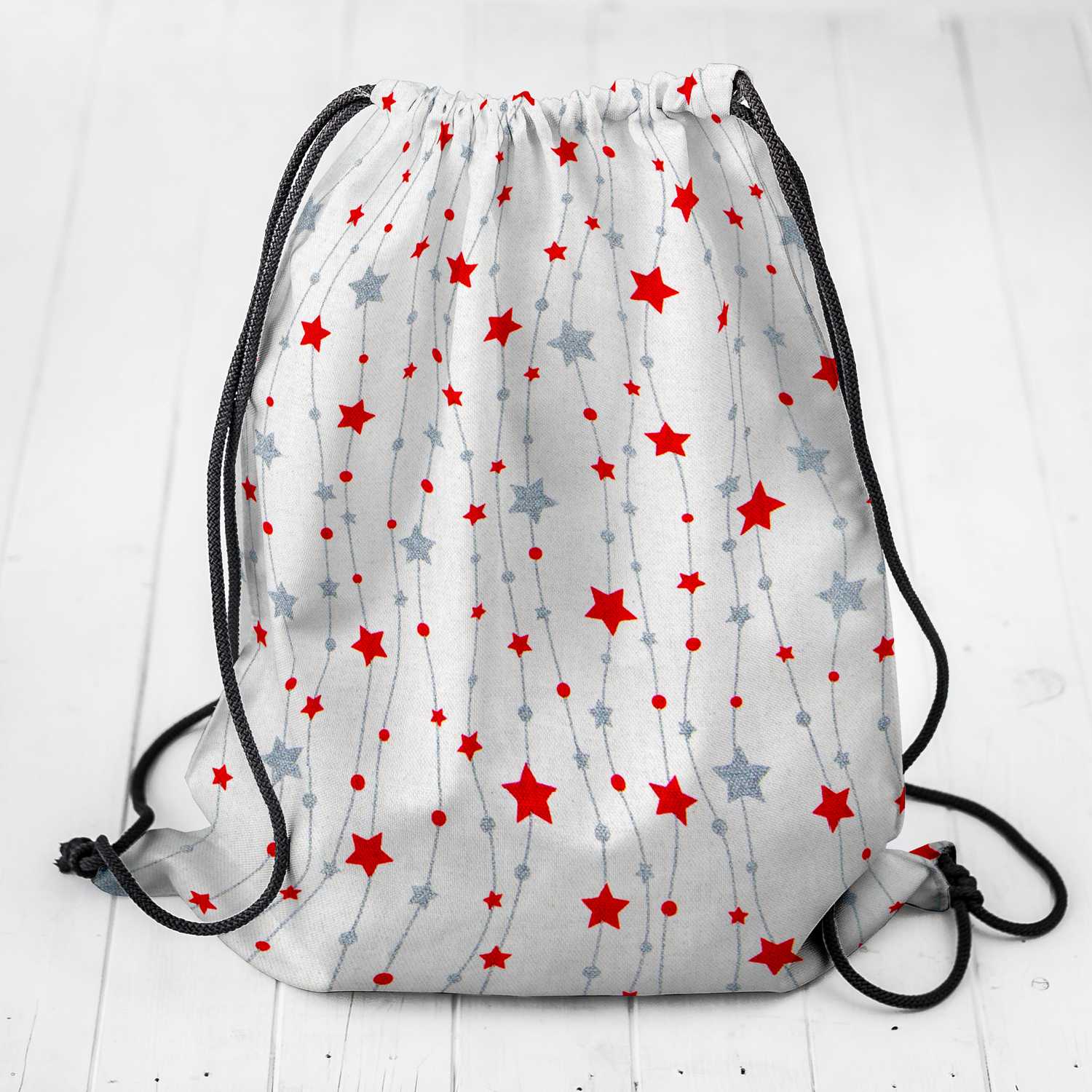 Canvas Weihnachtssterne Rot Silber - Ribes y Casals