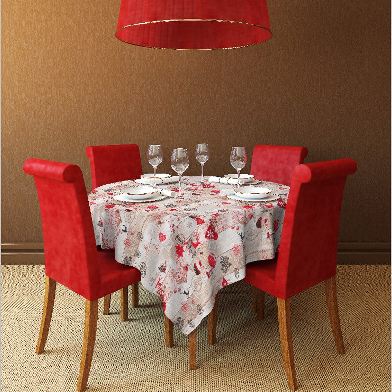 Beige Vintage Weihnachten Leinwand - Ribes y Casals