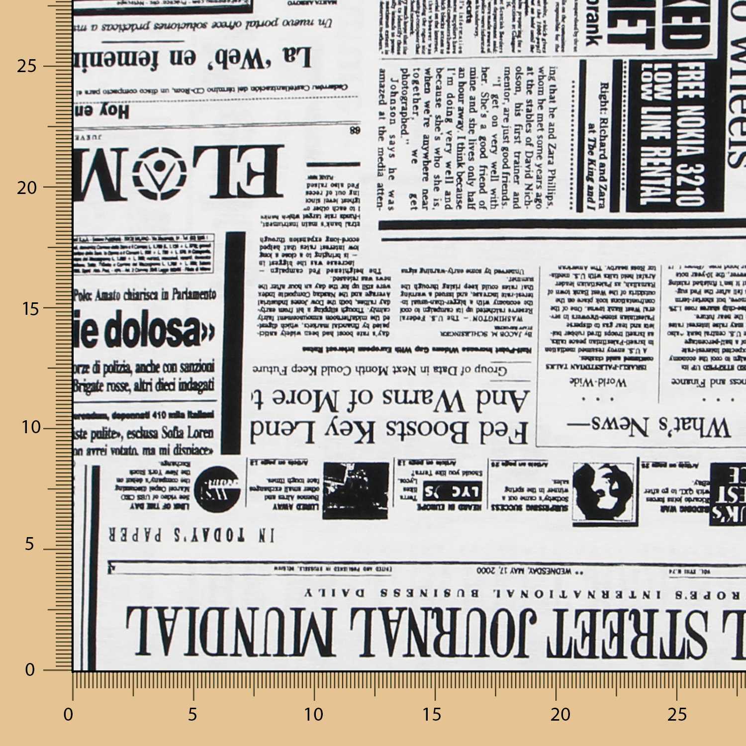 Zeitungsleinwand Weiß - Ribes y Casals