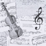 Canvas Musiknoten Weiß - Ribes y Casals