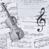 Canvas Musiknoten Weiß - Ribes y Casals