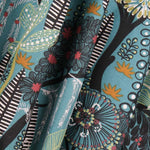 Panama Segeltuch Afrika Aquamarin - Ribes y Casals