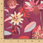 Panama Segeltuch Hibiskus Lila - Ribes y Casals