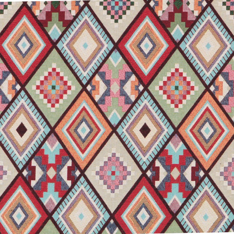 Segeltuch Rhombus Ethnic Multicolour - Ribes y Casals