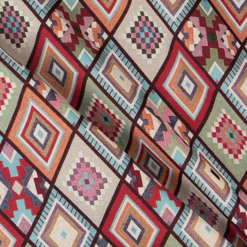 Segeltuch Rhombus Ethnic Multicolour - Ribes y Casals
