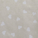 Rustikales Segeltuch Beige Herzen - Ribes y Casals