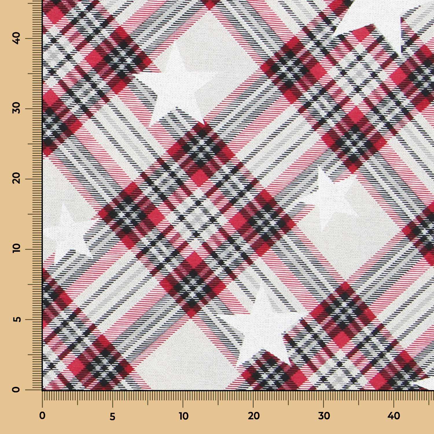 Leinwand Sterne Plaid Hintergrund - Ribes y Casals