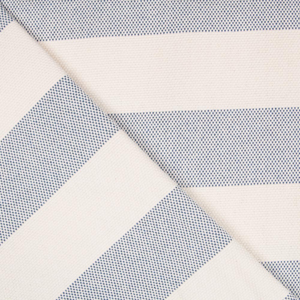 Segeltuchpolsterung Breite Streifen Blau - Ribes y Casals