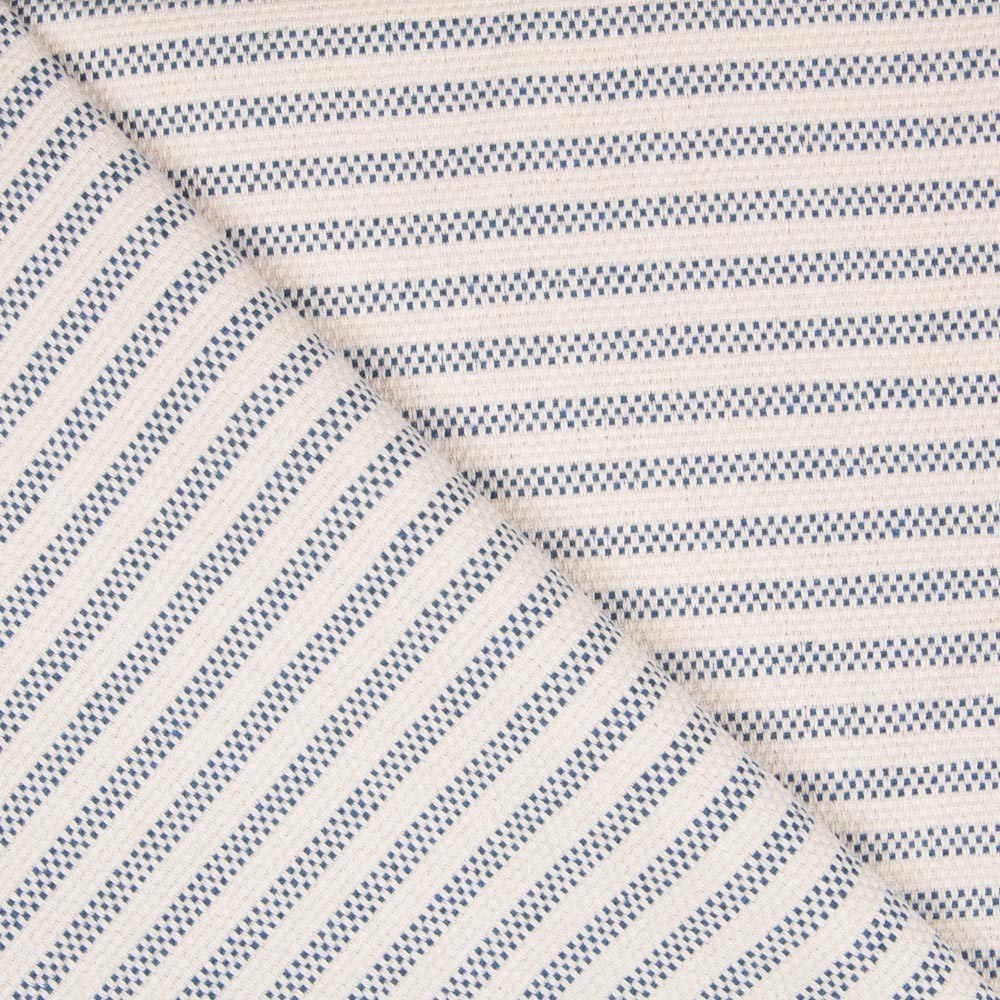 Segeltuchpolsterung Fine Stripe Blau - Ribes y Casals