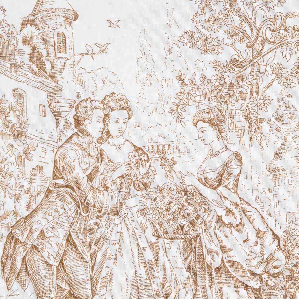 Canvas Toile de Jouy Beige - Ribes y Casals