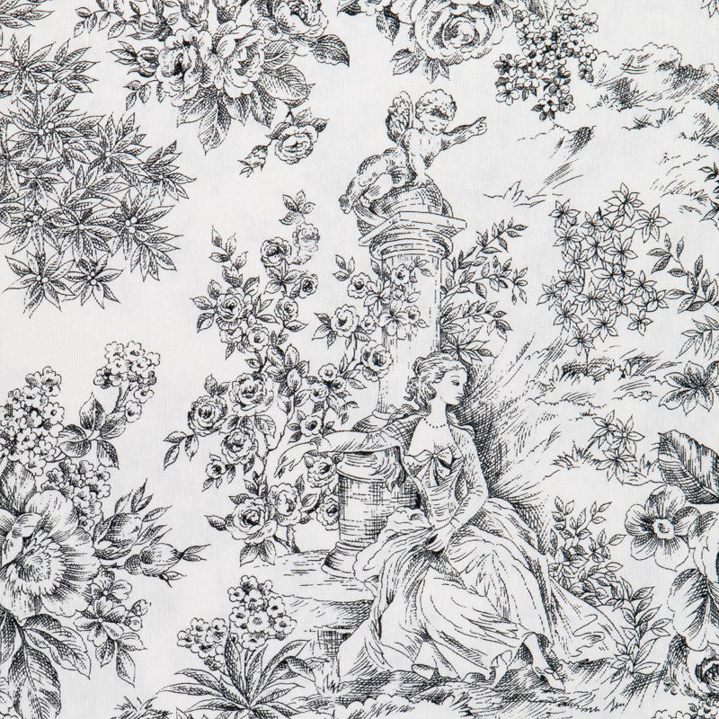 Canvas Toile de Jouy Schwarz - Ribes y Casals