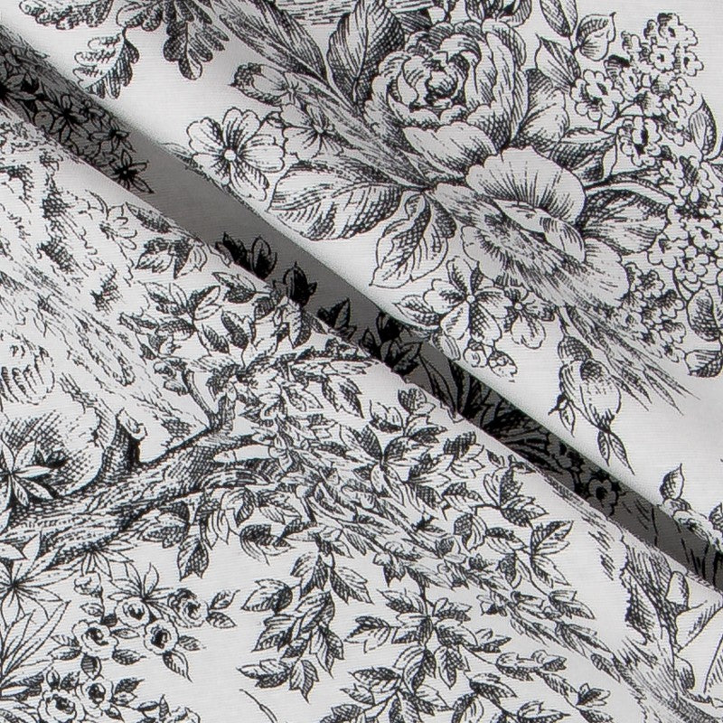 Canvas Toile de Jouy Schwarz - Ribes y Casals