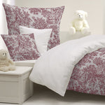 Segeltuch Toile de Jouy Rot - Ribes y Casals