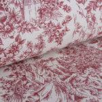 Segeltuch Toile de Jouy Rot - Ribes y Casals