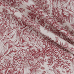 Segeltuch Toile de Jouy Rot - Ribes y Casals