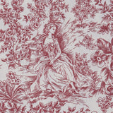 Segeltuch Toile de Jouy Rot - Ribes y Casals