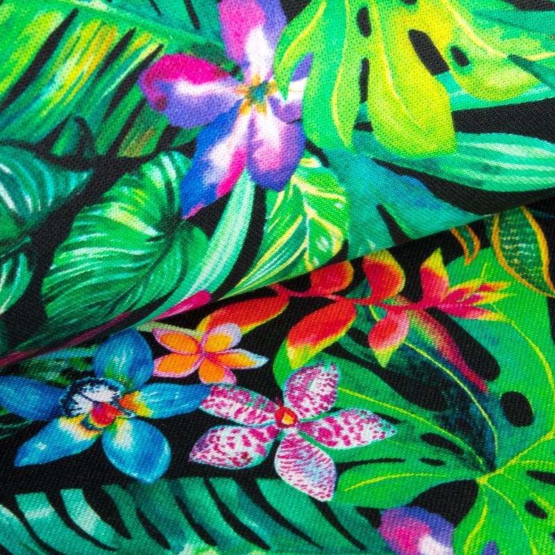 Tropical Segeltuch Schwarz - Ribes y Casals
