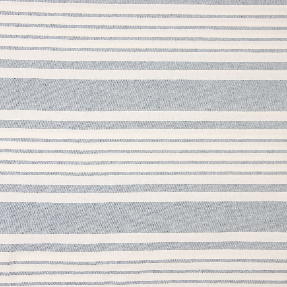 Canvas Baumwolle Baumwolle Streifen Blau Schuss - Ribes y Casals