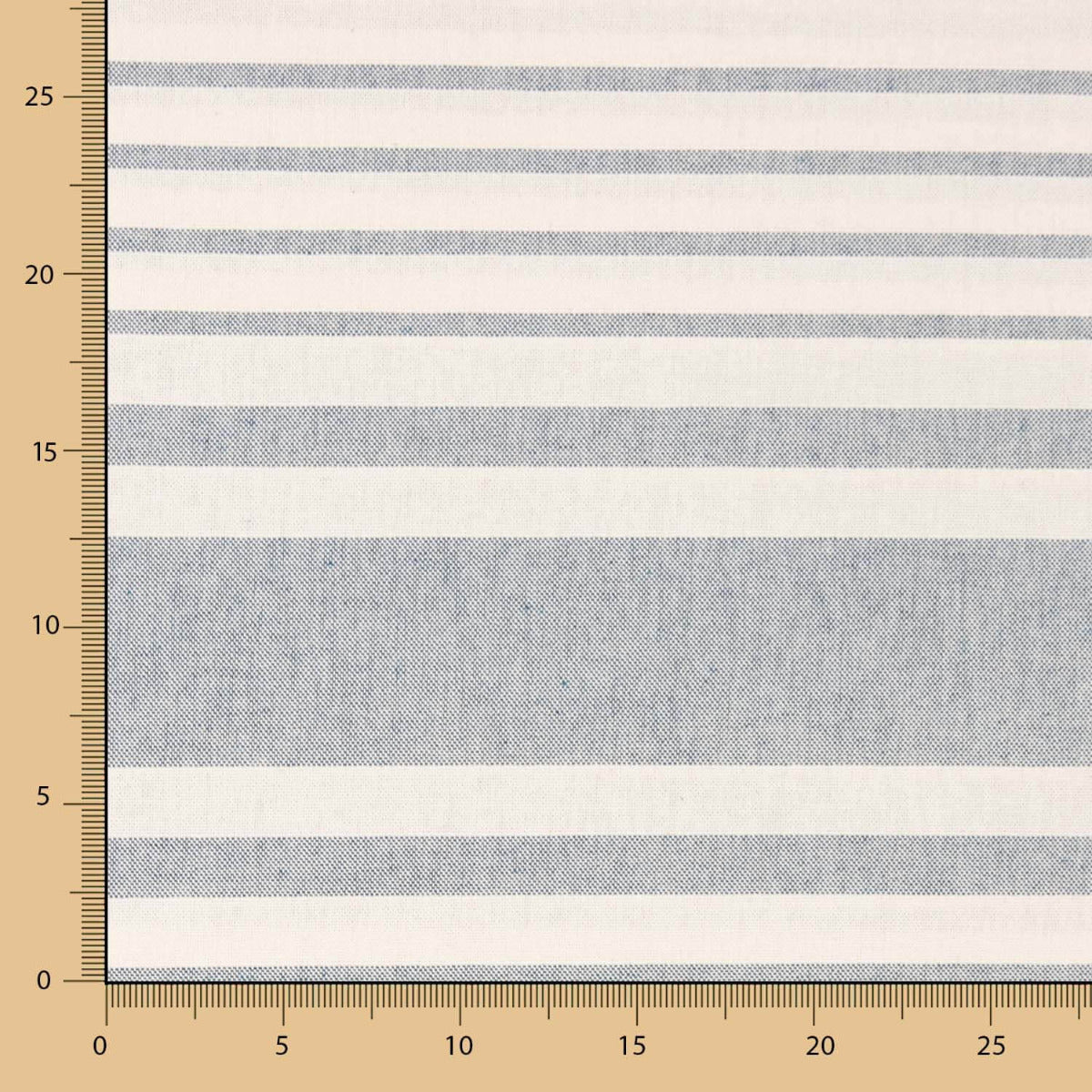 Canvas Baumwolle Baumwolle Streifen Blau Schuss - Ribes y Casals