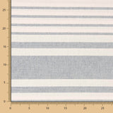 Canvas Baumwolle Baumwolle Streifen Blau Schuss - Ribes y Casals