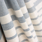 Canvas Baumwolle Baumwolle Streifen Blau Schuss - Ribes y Casals