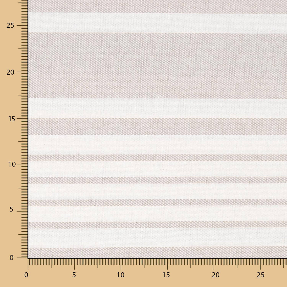 Canvas Baumwolle Baumwolle Streifen Schuss Beige - Ribes y Casals