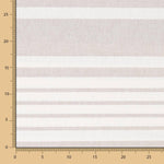 Canvas Baumwolle Baumwolle Streifen Schuss Beige - Ribes y Casals