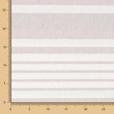 Canvas Baumwolle Baumwolle Streifen Schuss Beige - Ribes y Casals