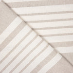 Canvas Baumwolle Baumwolle Streifen Schuss Beige - Ribes y Casals