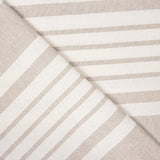 Canvas Baumwolle Baumwolle Streifen Schuss Beige - Ribes y Casals