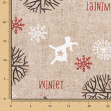 Rustikale Winter-Weihnachts-Leinwand - Ribes y Casals