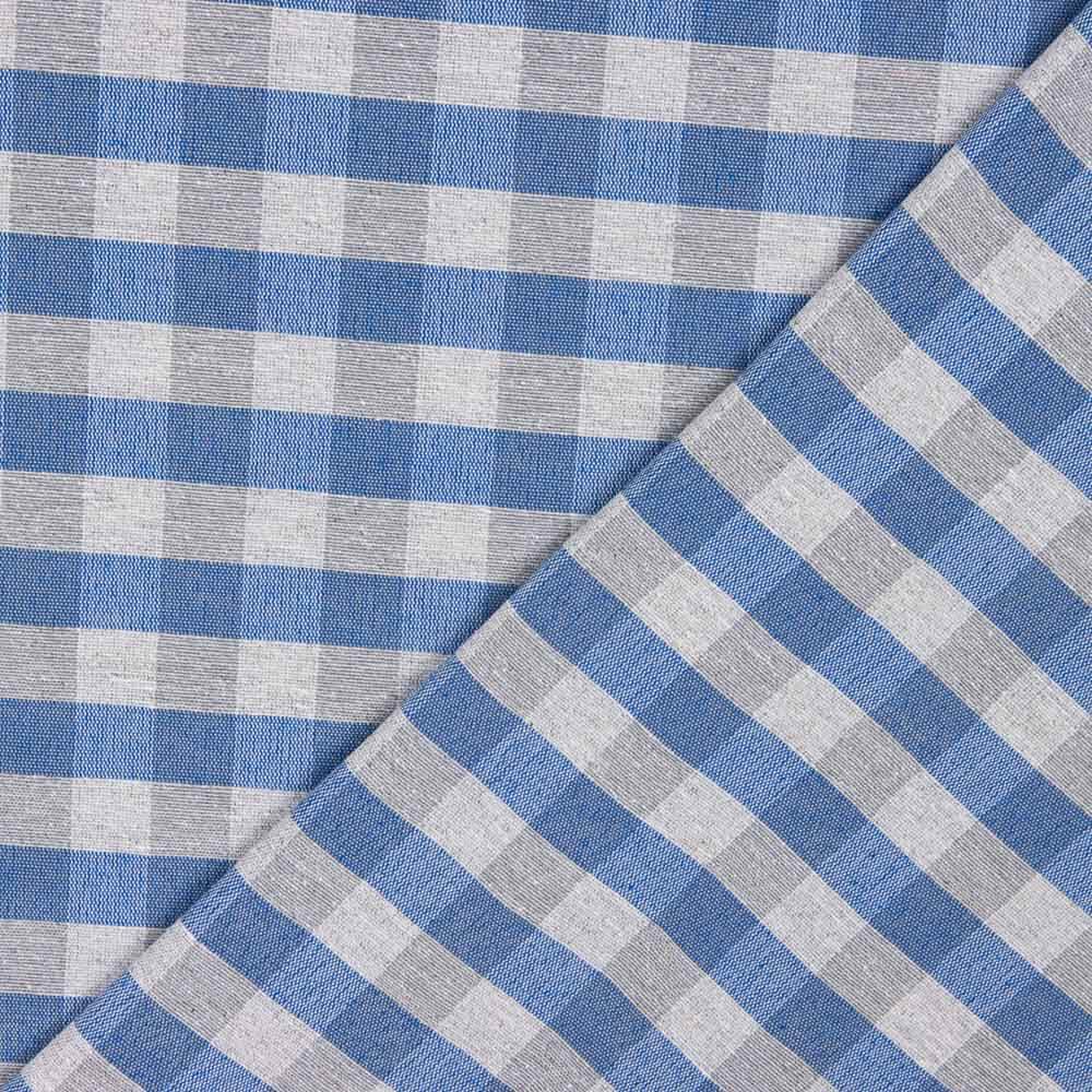 Segeltuch Plaid Manacor Grau-Royal - Ribes y Casals