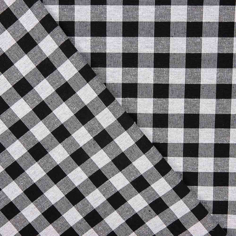 Canvas Plaid Manacor Schwarz-Grau - Ribes y Casals
