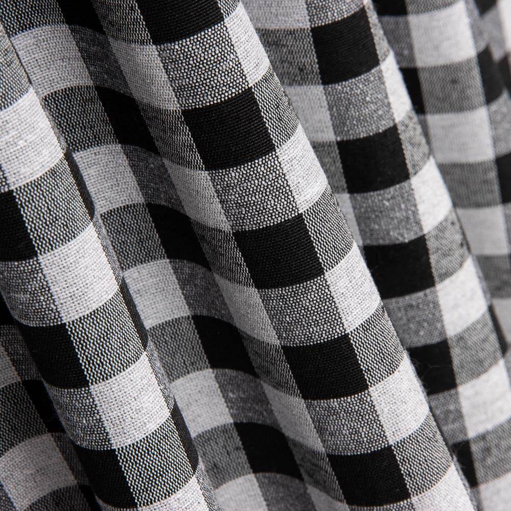 Canvas Plaid Manacor Schwarz-Grau - Ribes y Casals