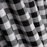 Canvas Plaid Manacor Schwarz-Grau - Ribes y Casals
