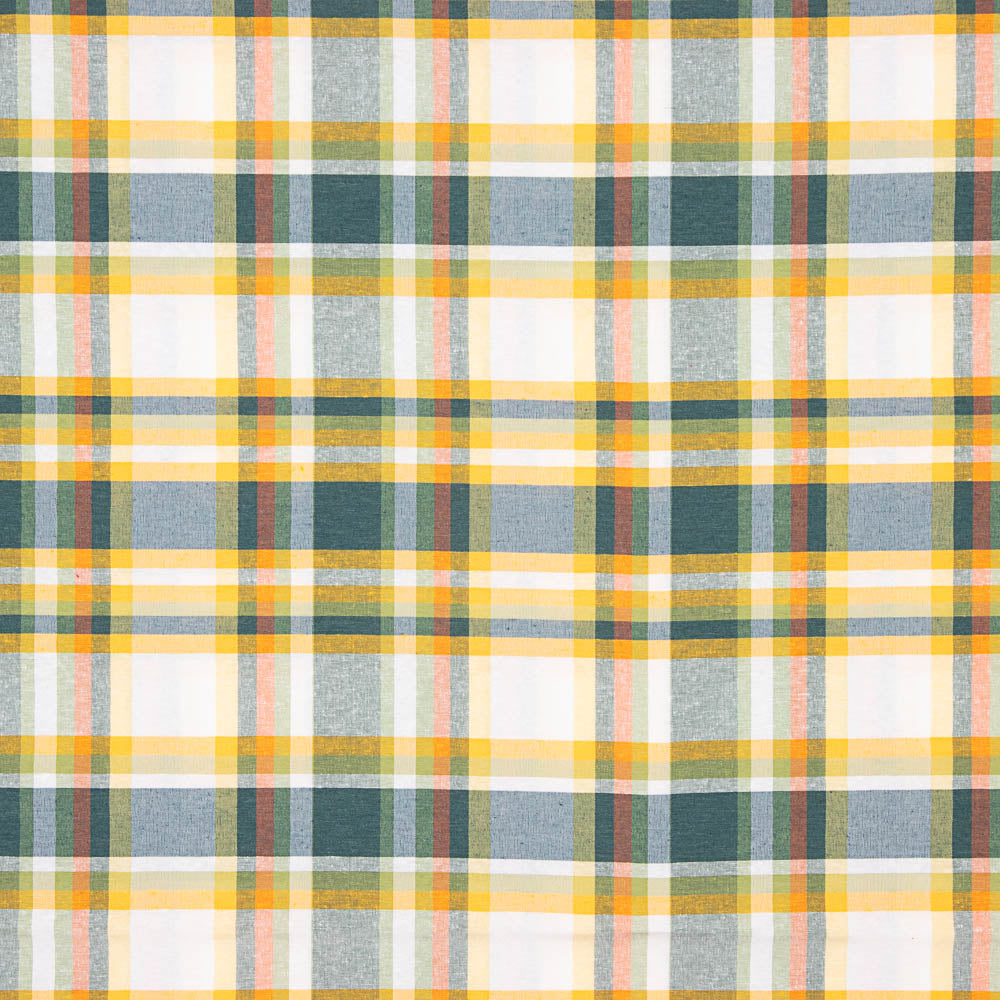 Gelb - Blaues Segeltuch Windowpane Checked Canvas - Ribes y Casals