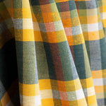 Gelb - Blaues Segeltuch Windowpane Checked Canvas - Ribes y Casals