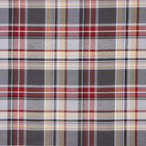 Canvas Plaid Windowpane Grau - Grena - Ribes y Casals