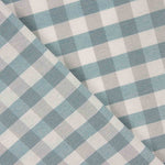 Blau kariertes Vichy-Leinwandgewebe - Ribes y Casals