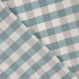 Blau kariertes Vichy-Leinwandgewebe - Ribes y Casals