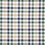 Inka Plaid Segeltuch Grün-Blau-Kamel - Ribes y Casals