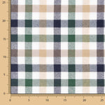 Inka Plaid Segeltuch Grün-Blau-Kamel - Ribes y Casals