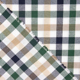 Inka Plaid Segeltuch Grün-Blau-Kamel - Ribes y Casals