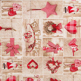 Canvas Weihnachten Holz Plaid - Ribes y Casals