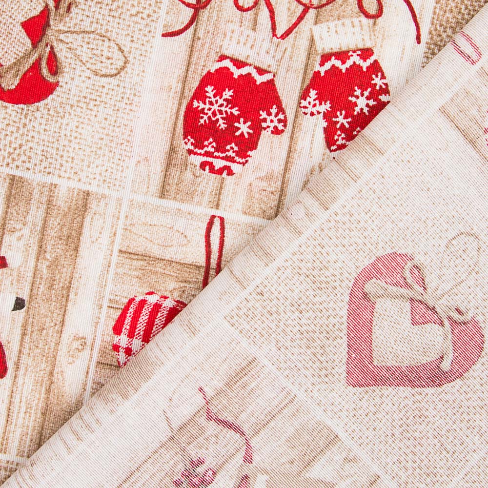 Canvas Weihnachten Holz Plaid - Ribes y Casals